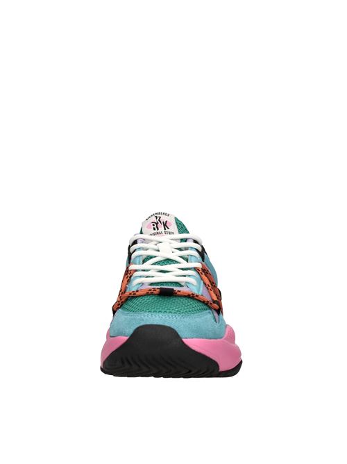 Sneakers in camoscio, ecopelle e tessuto BIKKEMBERGS | 25008/CP G SUEDEVERDE-LILLA-NERO-AZZURRO